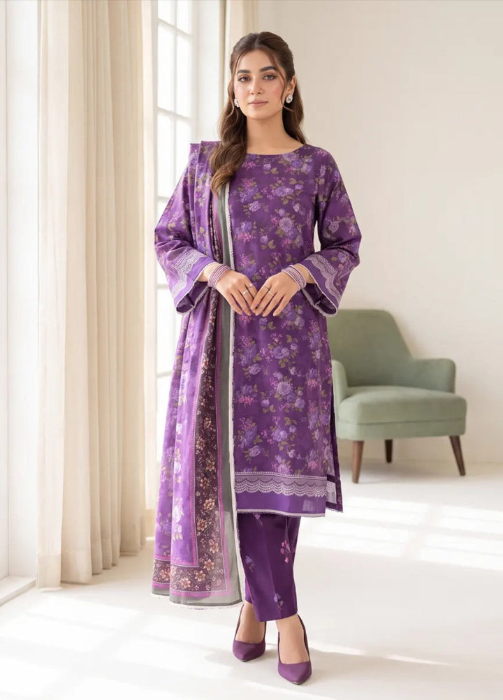 Salitex Women Unstitched Printed Lawn 3 Piece Suit SUNS8IN1136 Casual Collection