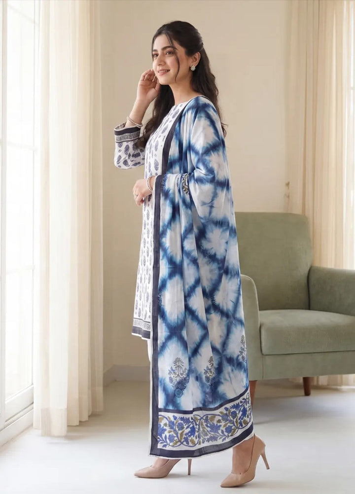 Salitex Women Unstitched Printed Lawn 3 Piece Suit SUNS8IN1138 Casual Collection