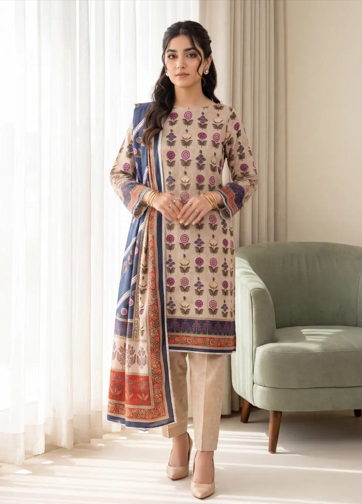 Salitex Women Unstitched Printed Lawn 3 Piece Suit SUNS8IN1139 Casual Collection