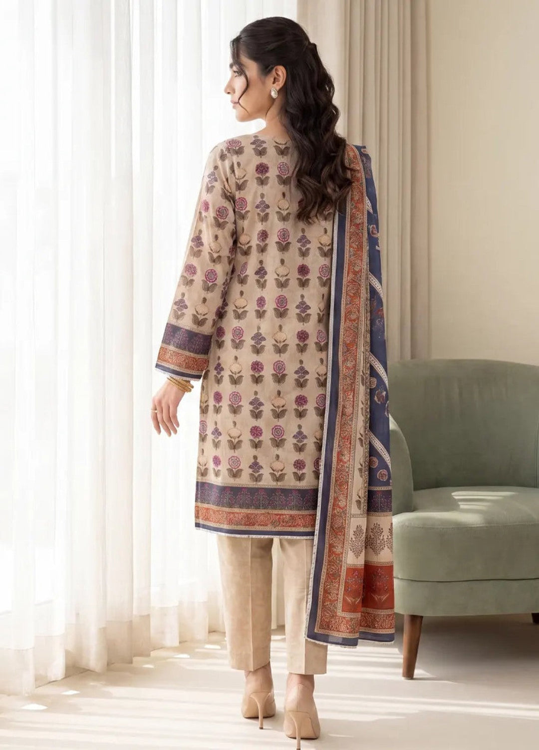 Salitex Women Unstitched Printed Lawn 3 Piece Suit SUNS8IN1139 Casual Collection