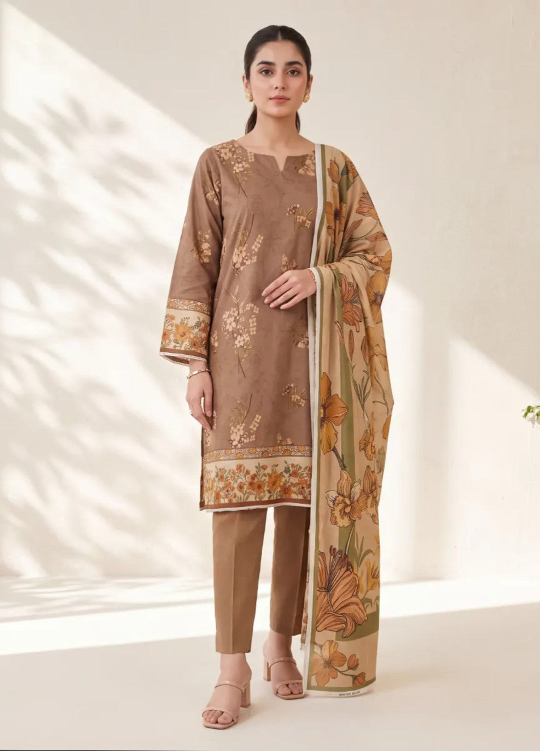 Salitex Women Unstitched Printed Lawn 3 Piece Suit SUNS8IN1140 Casual Collection