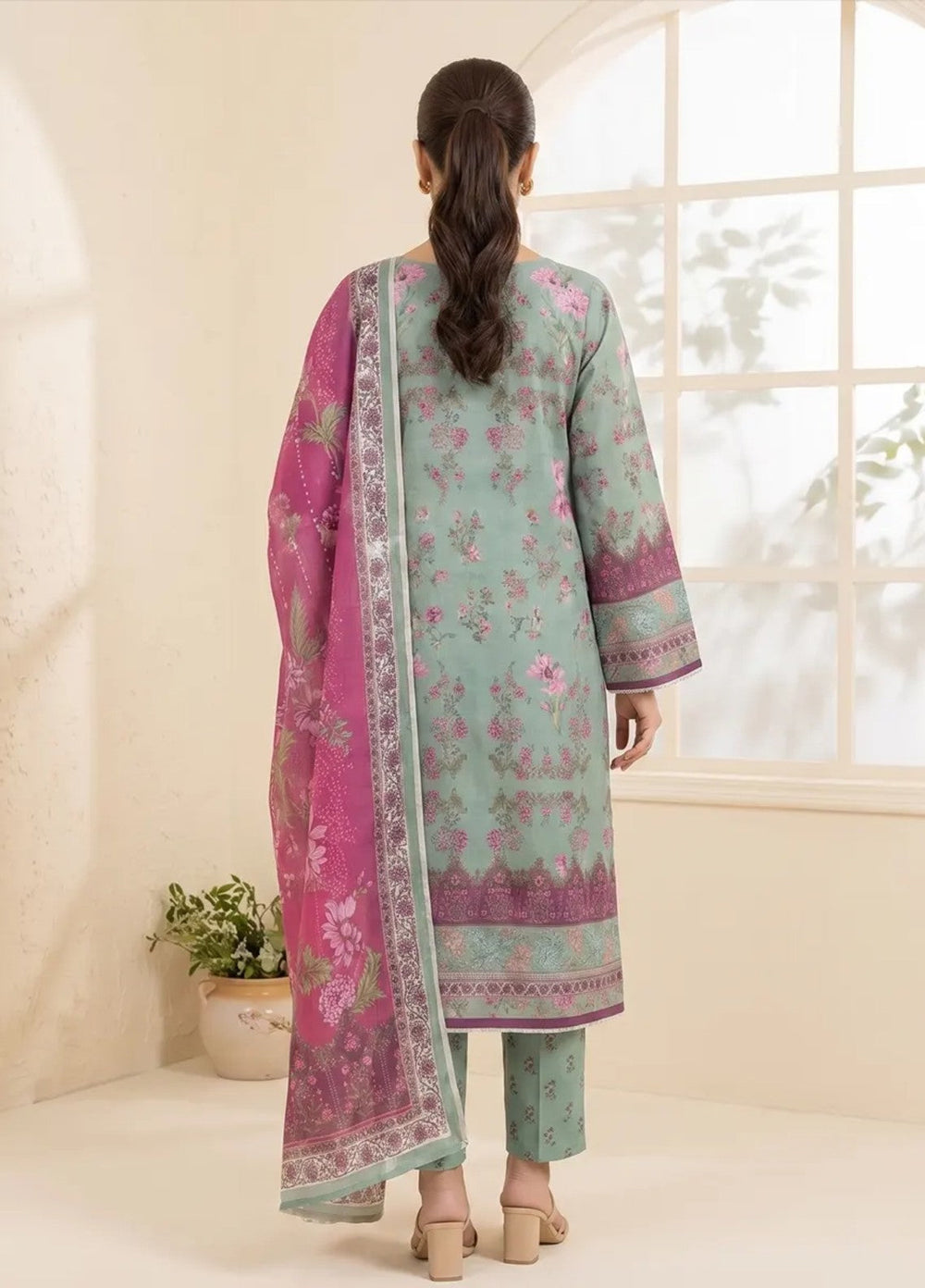 Salitex Women Unstitched Printed Lawn 3 Piece Suit SUNS8IN1143 Casual Collection