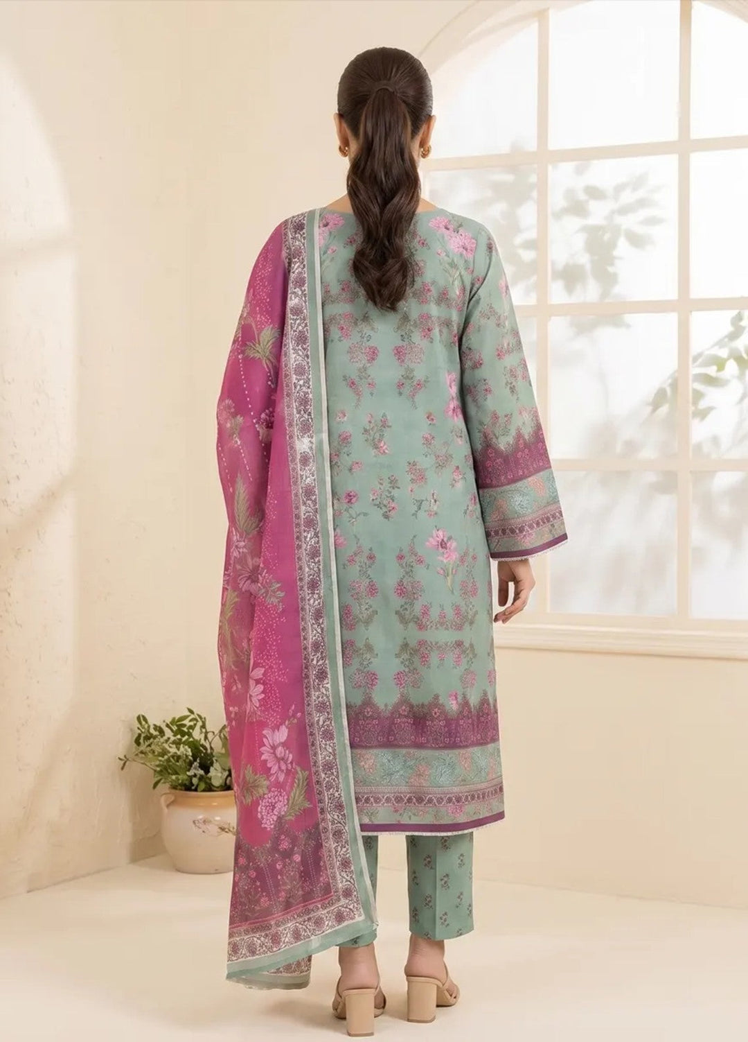 Salitex Women Unstitched Printed Lawn 3 Piece Suit SUNS8IN1143 Casual Collection