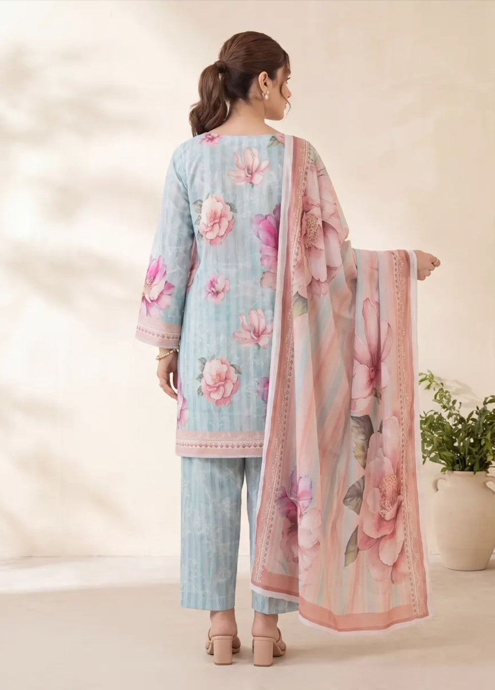 Salitex Women Unstitched Printed Lawn 3 Piece Suit SUNS8IN1144 Casual Collection