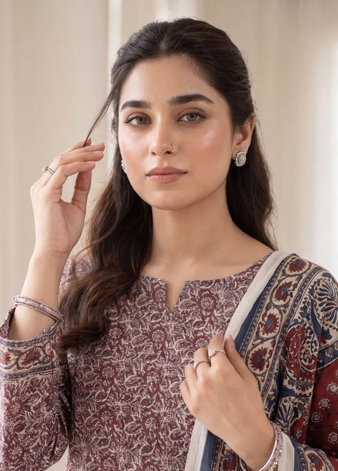 Salitex Women Unstitched Printed Lawn 3 Piece Suit SUNS8IN1145 Casual Collection