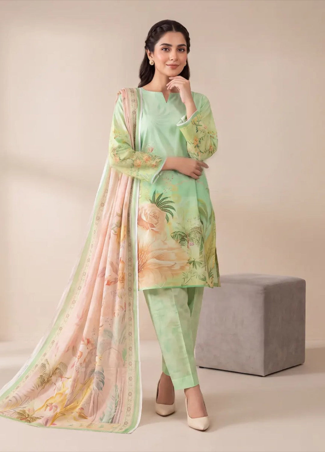 Salitex Women Unstitched Printed Lawn 3 Piece Suit S26L3PMRCL866 Casual Collection
