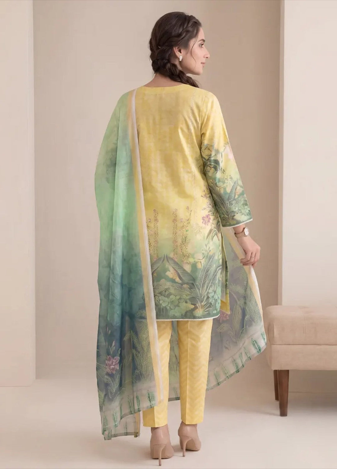 Salitex Women Unstitched Printed Lawn 3 Piece Suit S26L3PMRCL867 Casual Collection