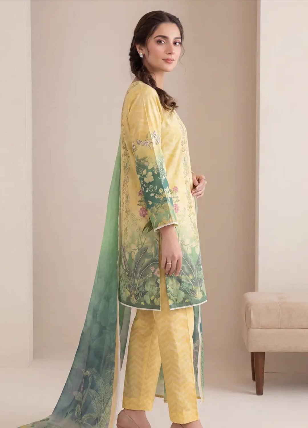 Salitex Women Unstitched Printed Lawn 3 Piece Suit S26L3PMRCL867 Casual Collection
