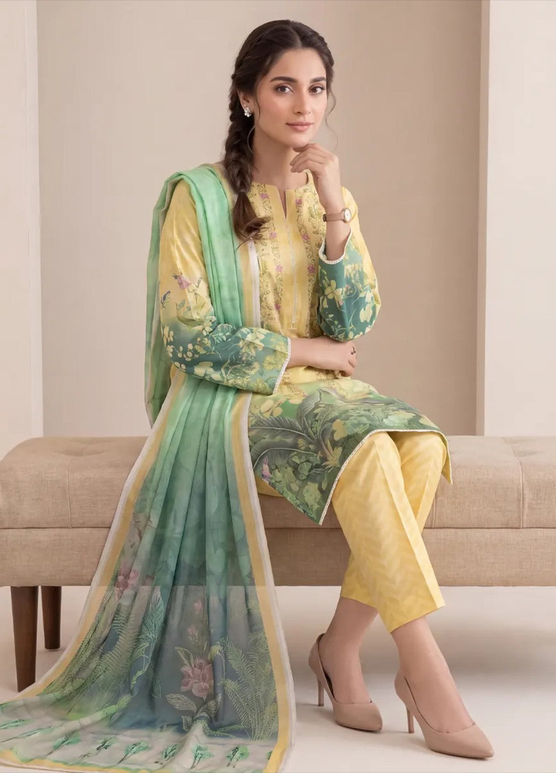 Salitex Women Unstitched Printed Lawn 3 Piece Suit S26L3PMRCL867 Casual Collection