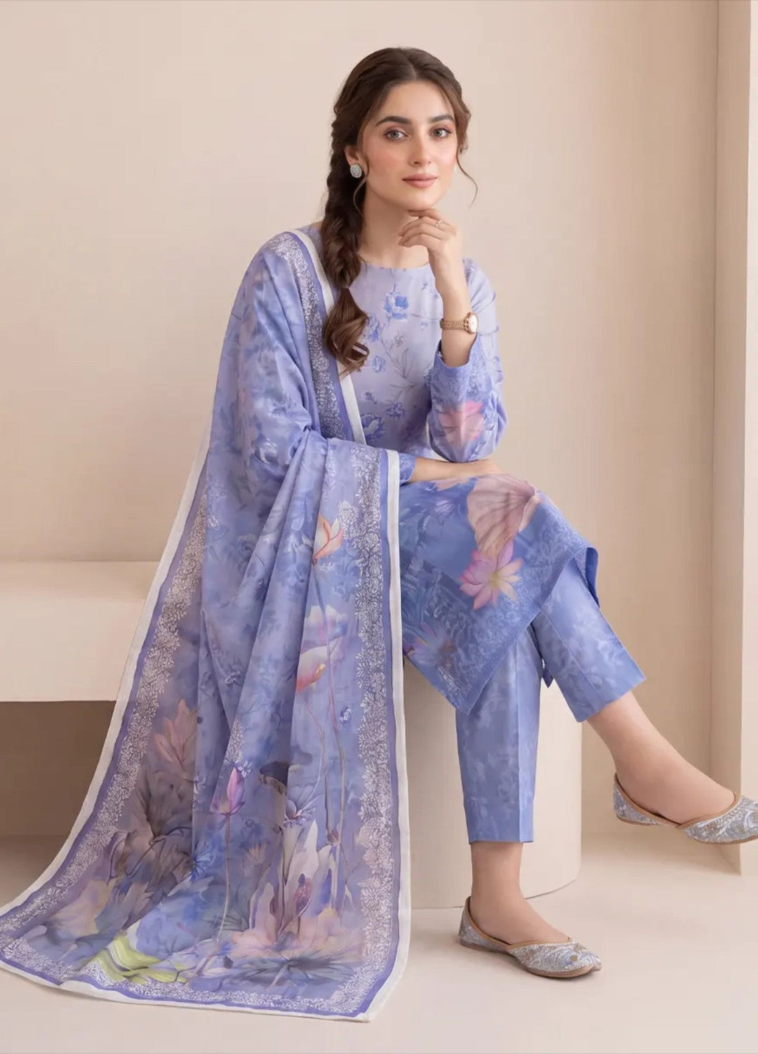 Salitex Women Unstitched Printed Lawn 3 Piece Suit S26L3PMRCL868 Casual Collection