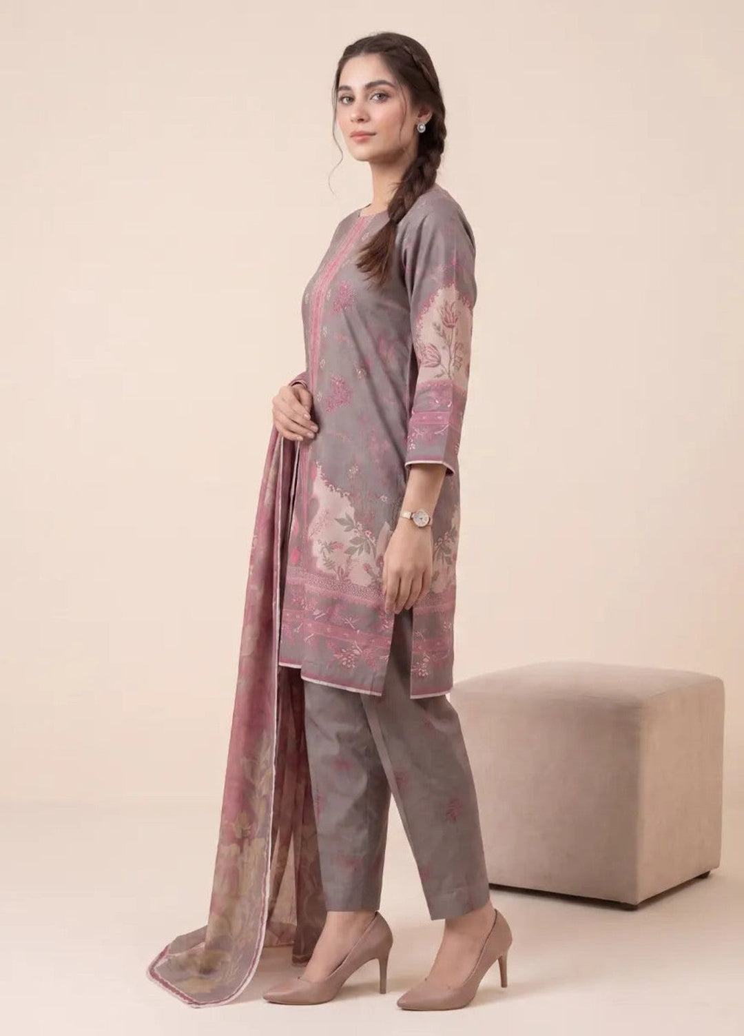 Salitex Women Unstitched Printed Lawn 3 Piece Suit S26L3PMRCL875 Casual Collection