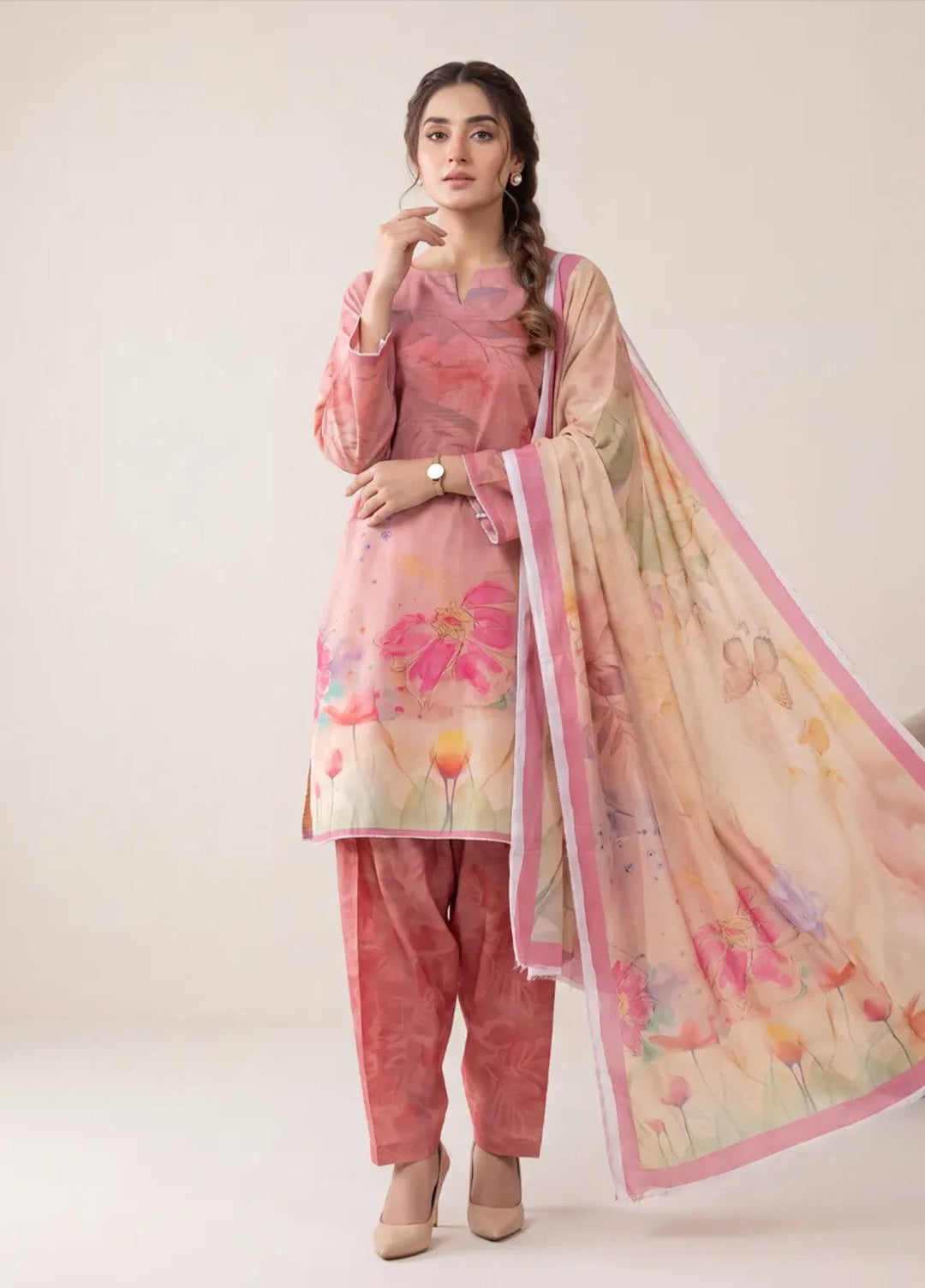 Salitex Women Unstitched Printed Lawn 3 Piece Suit S26L3PMRCL870 Casual Collection