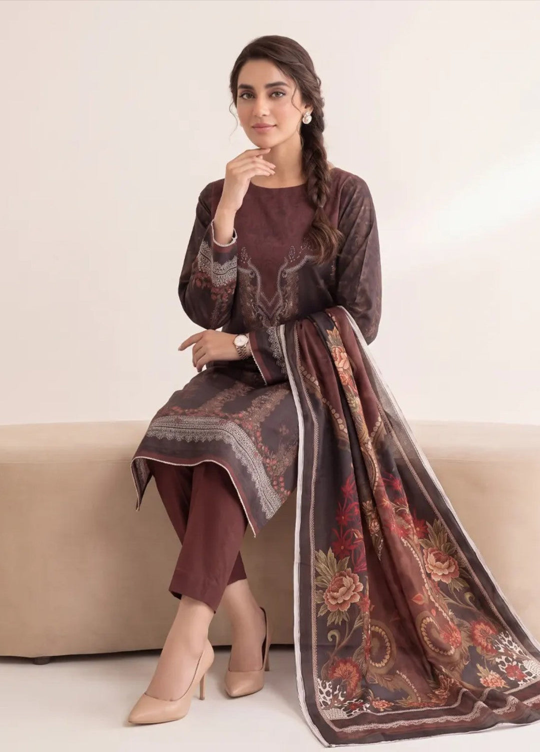 Salitex Women Unstitched Printed Lawn 3 Piece Suit S26L3PMRCL871 Casual Collection