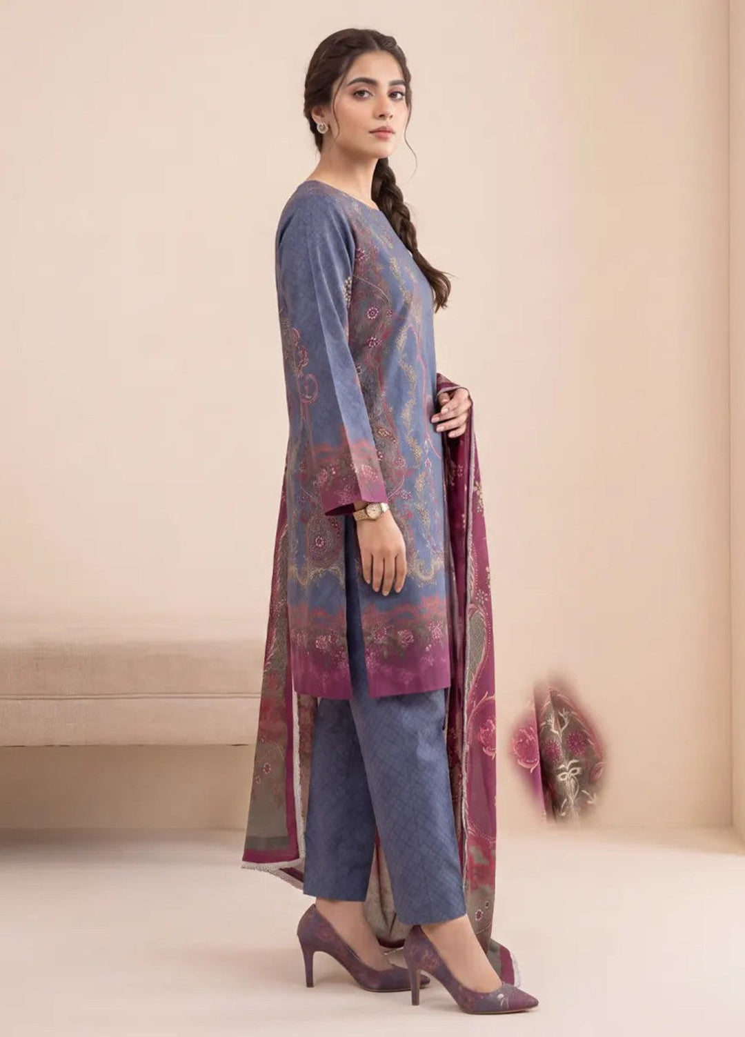 Salitex Women Unstitched Printed Lawn 3 Piece Suit S26L3PMRCL872 Casual Collection