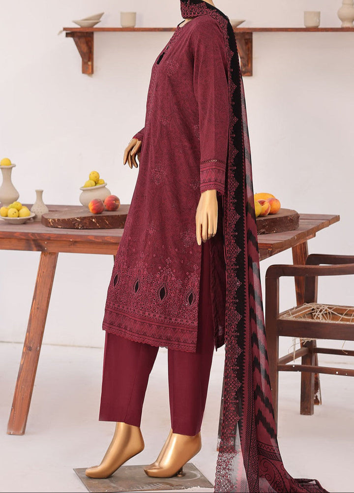 Premium Venice by HZ Textiles Unstitched Embroidered Lawn Cotton 3 Piece Suit PVE-3114 Casual Collection
