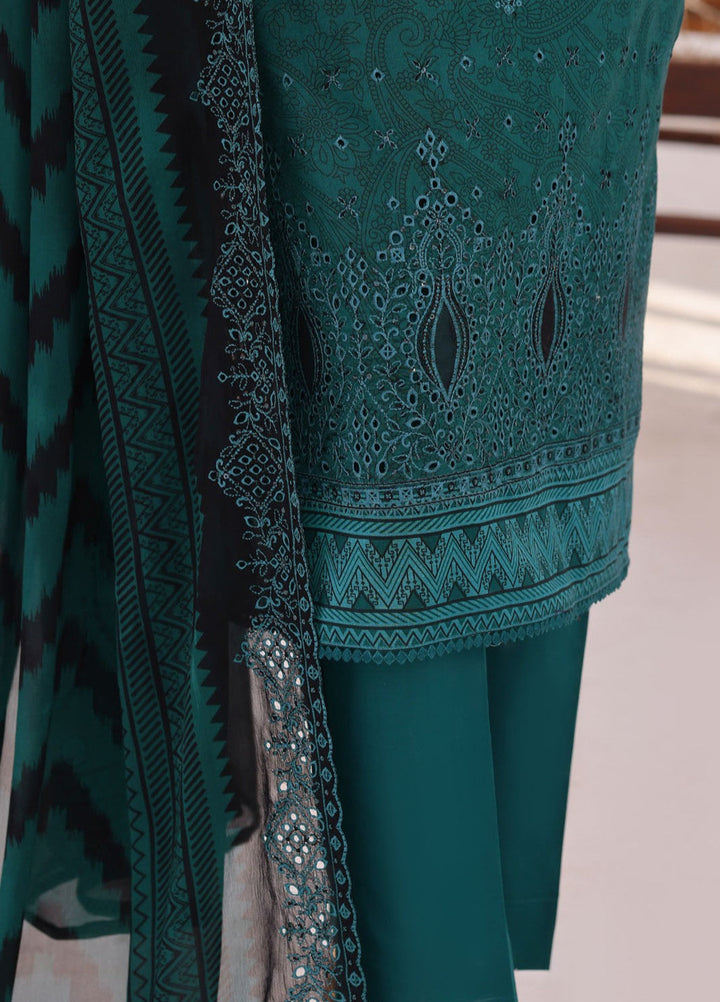 Premium Venice by HZ Textiles Unstitched Embroidered Cotton Lawn 3 Piece Suit PVE-3115 Casual Collection