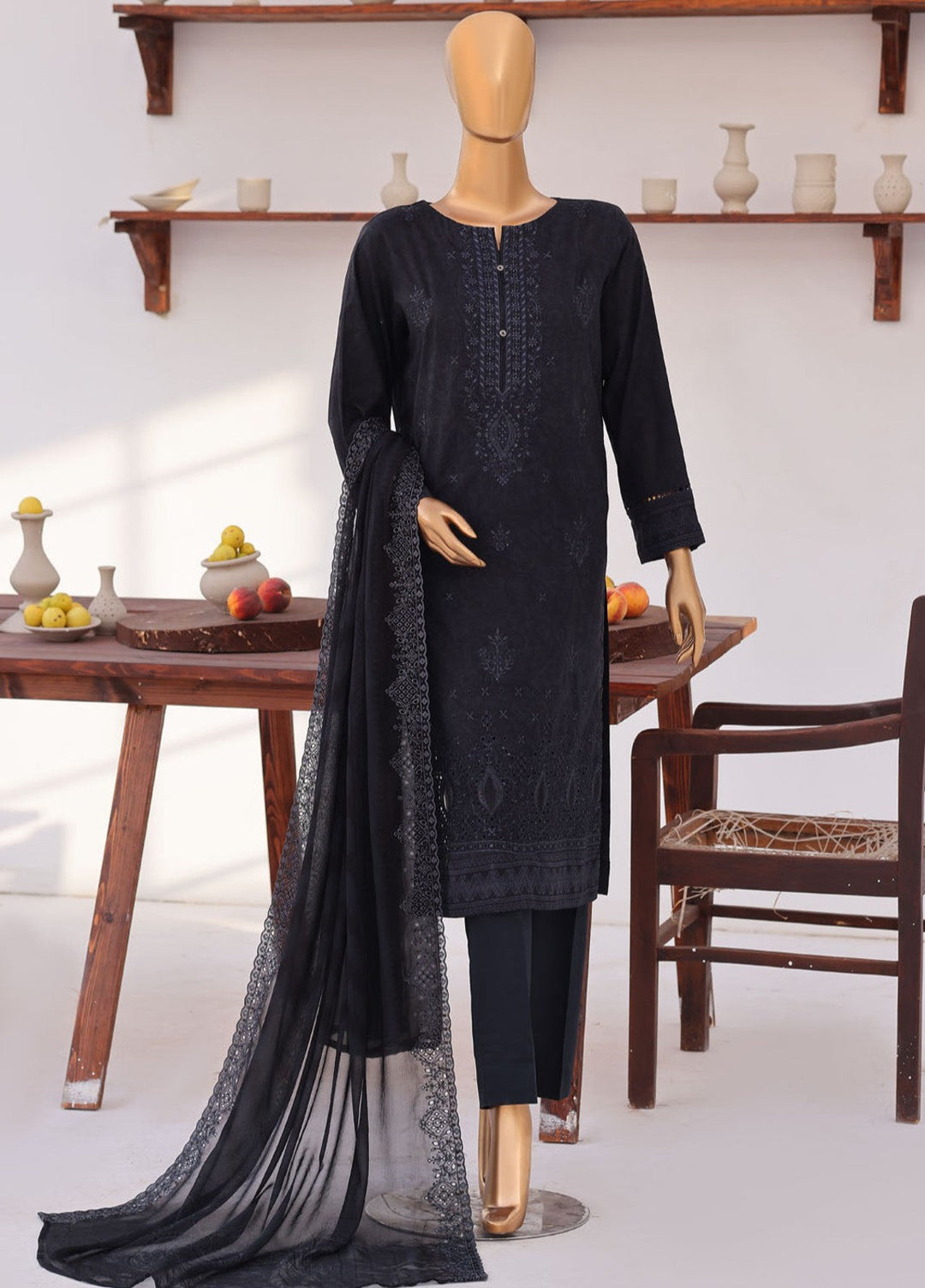 Premium Venice by HZ Textiles Unstitched Embroidered Lawn Cotton 3 Piece Suit PVE-3116 Casual Collection