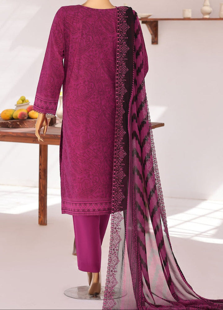 Premium Venice by HZ Textiles Unstitched Embroidered Lawn Cotton 3 Piece Suit PVE-3118 Casual Collection