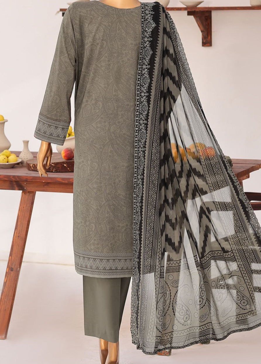 Premium Venice by HZ Textiles Unstitched Embroidered Lawn Cotton 3 Piece Suit PVE-3119 Casual Collection