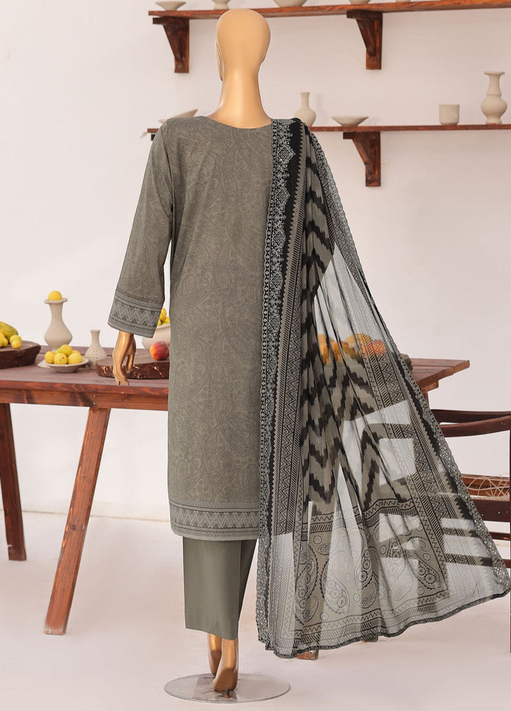 Premium Venice by HZ Textiles Unstitched Embroidered Lawn Cotton 3 Piece Suit PVE-3119 Casual Collection