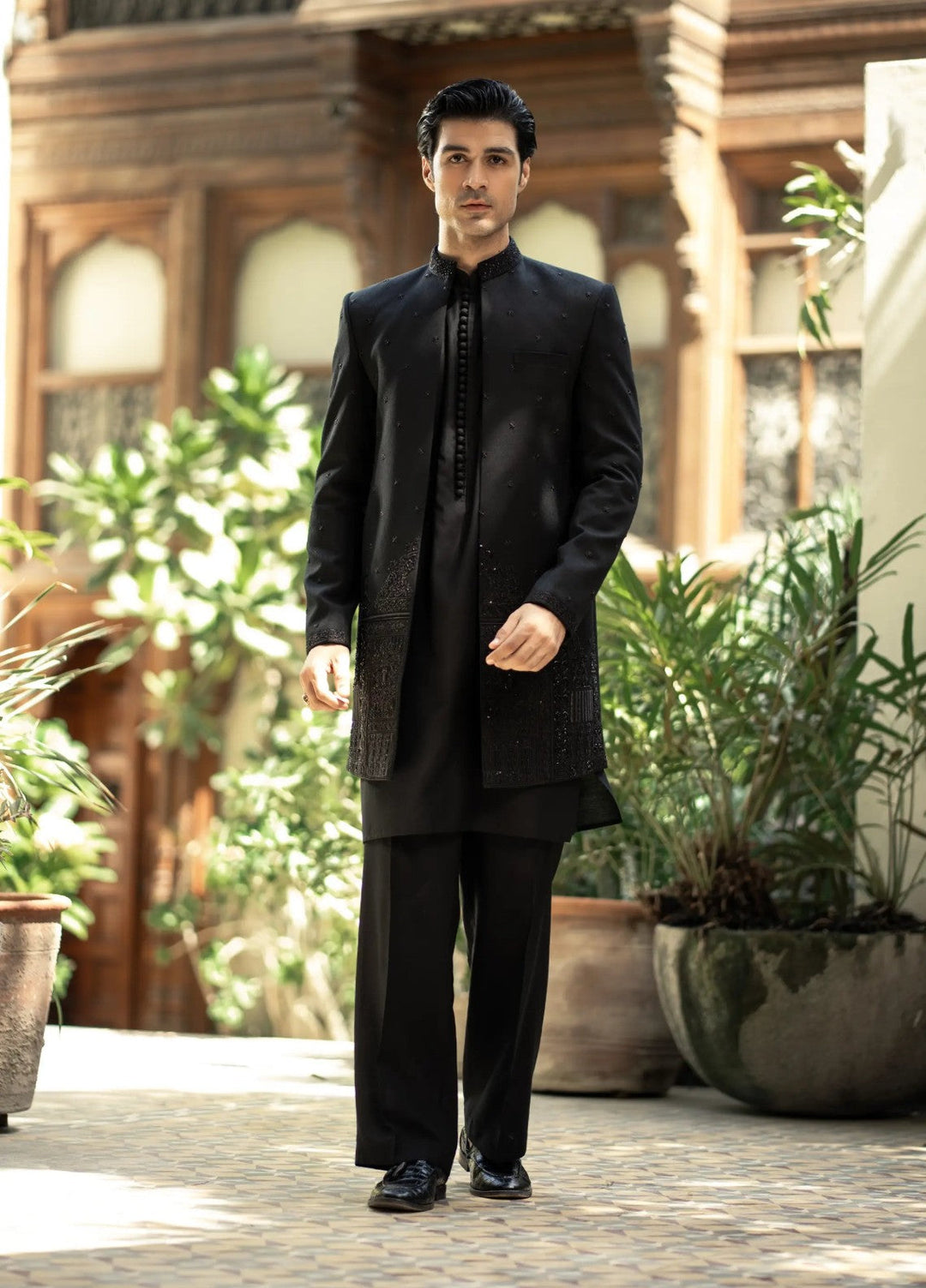 Stylish Garments Sherwani RTW Embroidered Mesuri 1 Piece GS-5150 Festive Collection
