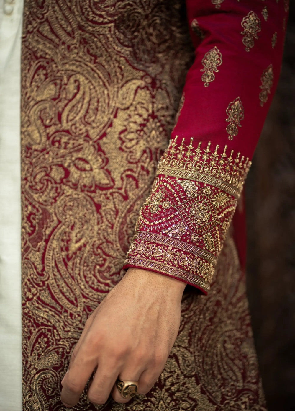 Stylish Garments Sherwani RTW Embroidered Mesuri 1 Piece GS-5157 Festive Collection