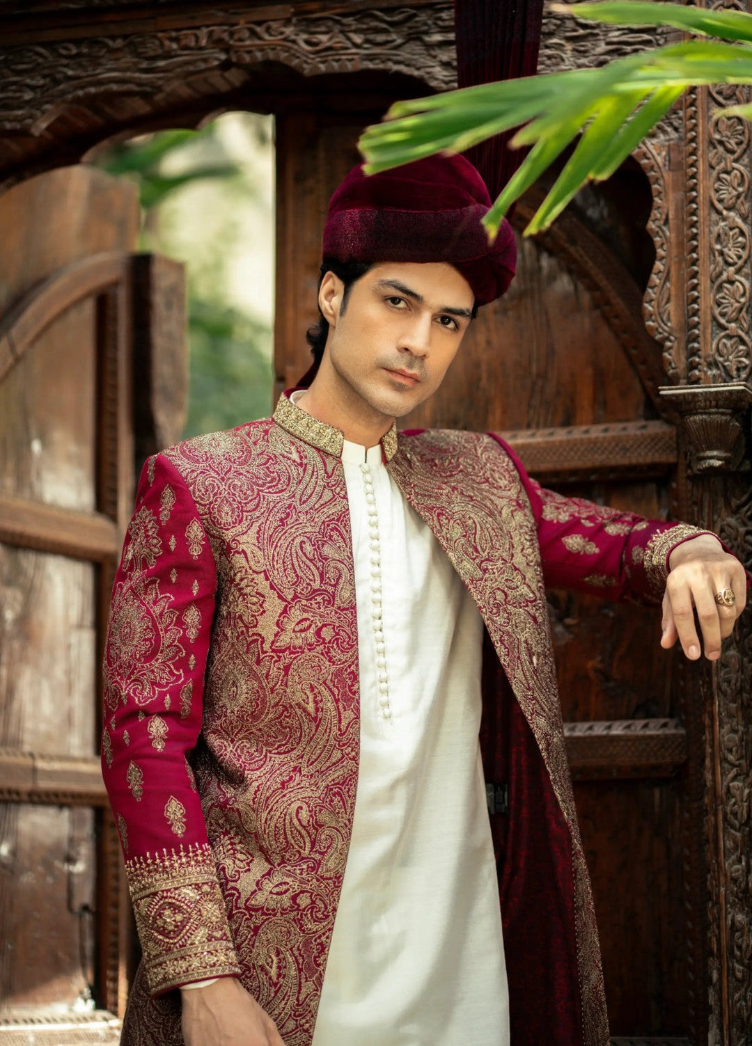 Stylish Garments Sherwani RTW Embroidered Mesuri 1 Piece GS-5157 Festive Collection