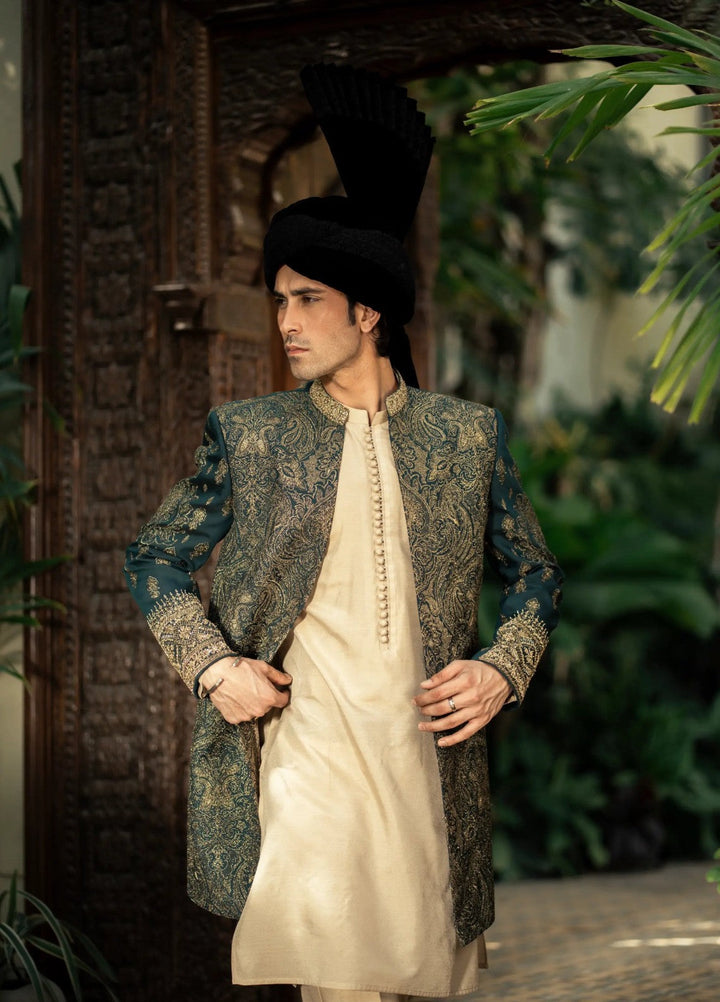 Stylish Garments Sherwani RTW Embroidered Mesuri 1 Piece GS-5156 Festive Collection