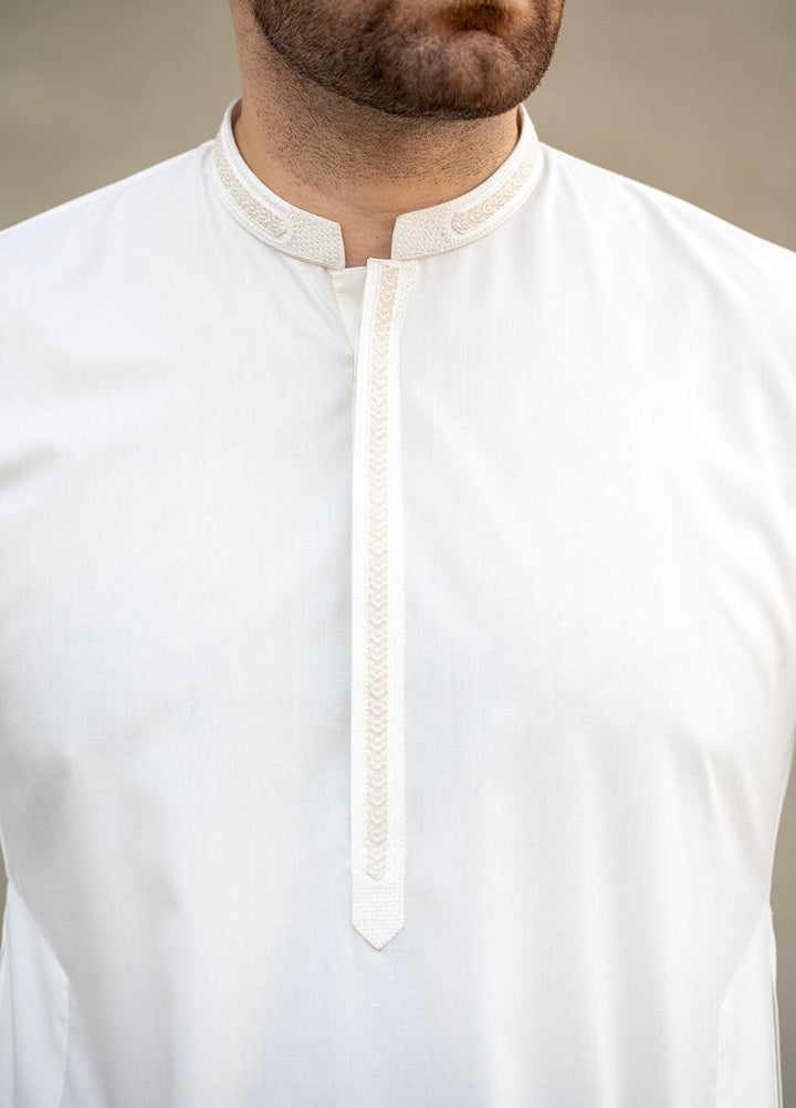 Stylish Garments Mens RTW Embroidered Wash N Wear Kurta Pajama Suit C-10210 Festive Collection