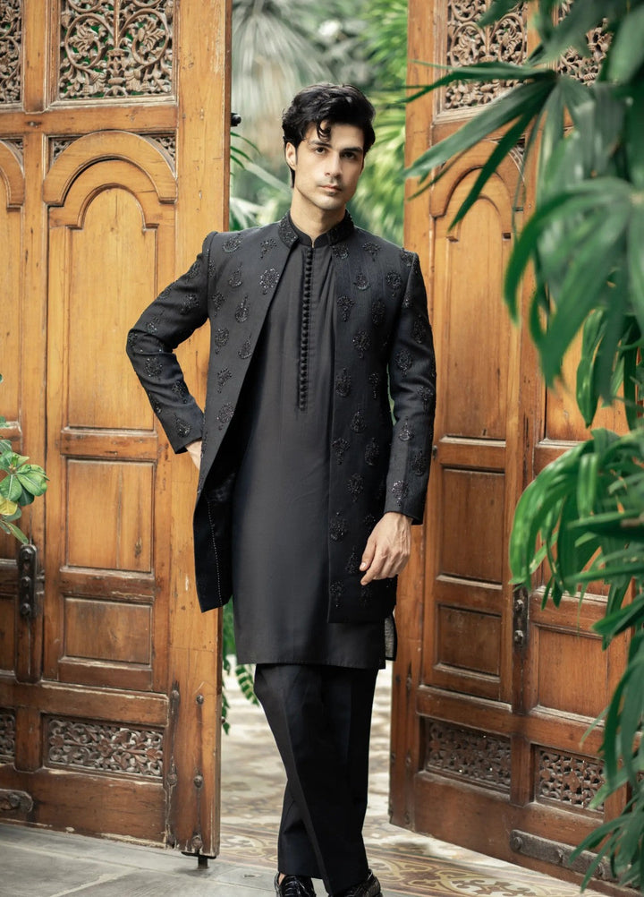 Stylish Garments Sherwani RTW Embroidered Mesuri 1 Piece GS-5149 Festive Collection