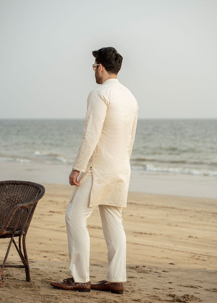 Stylish Garments Mens RTW Embroidered Cotton Kurta Pajama Suit FD-5066 Festive Collection