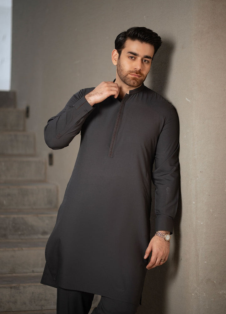 Stylish Garments Mens RTW Embroidered Wash N Wear Kurta Pajama C-10220 Festive Collection