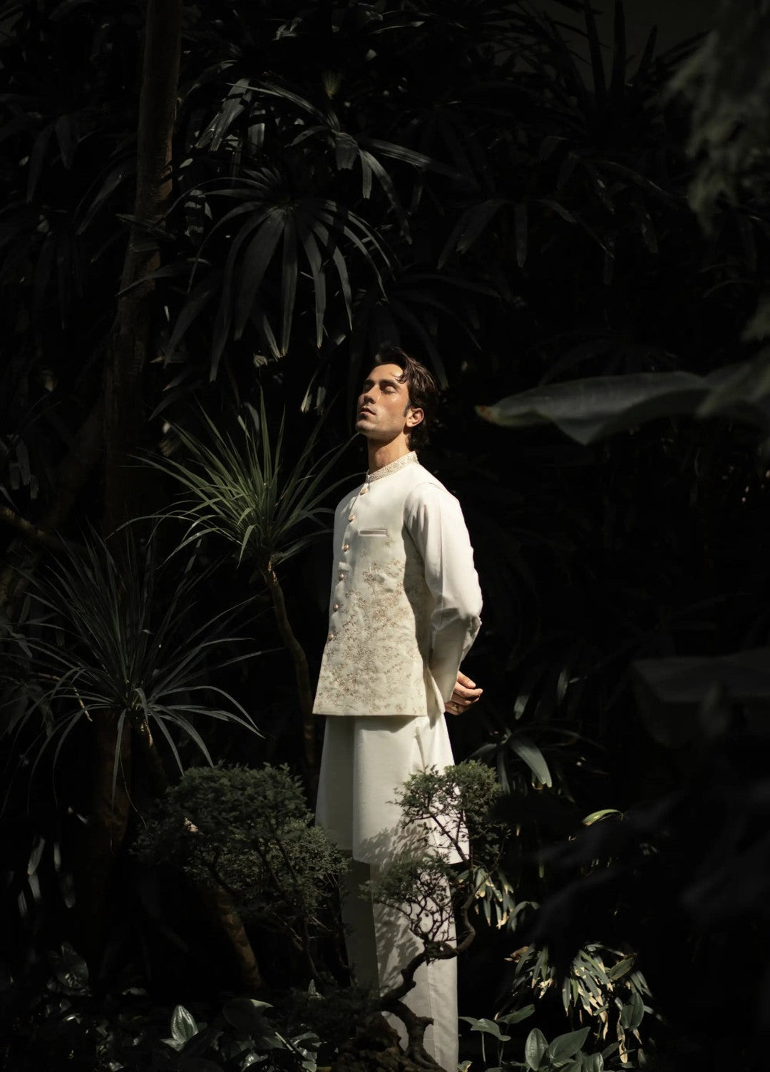 Stylish Garments Mens Waistcoat RTW Embroidered Mesuri Waistcoat Suit W-3013 Festive Collection