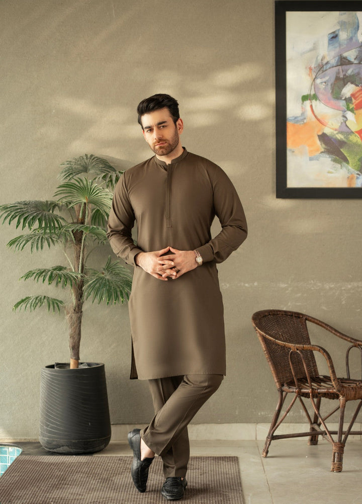 Stylish Garments Mens RTW Embroidered Wash N Wear Kurta Pajama C-10203 Festive Collection