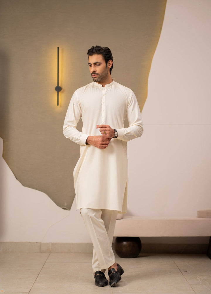Stylish Garments Mens RTW Embroidered Wash N Wear Kurta Pajama C-010219 Festive Collection