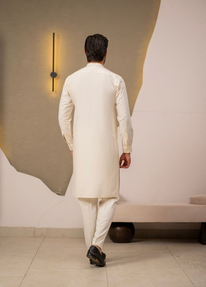 Stylish Garments Mens RTW Embroidered Wash N Wear Kurta Pajama C-010219 Festive Collection