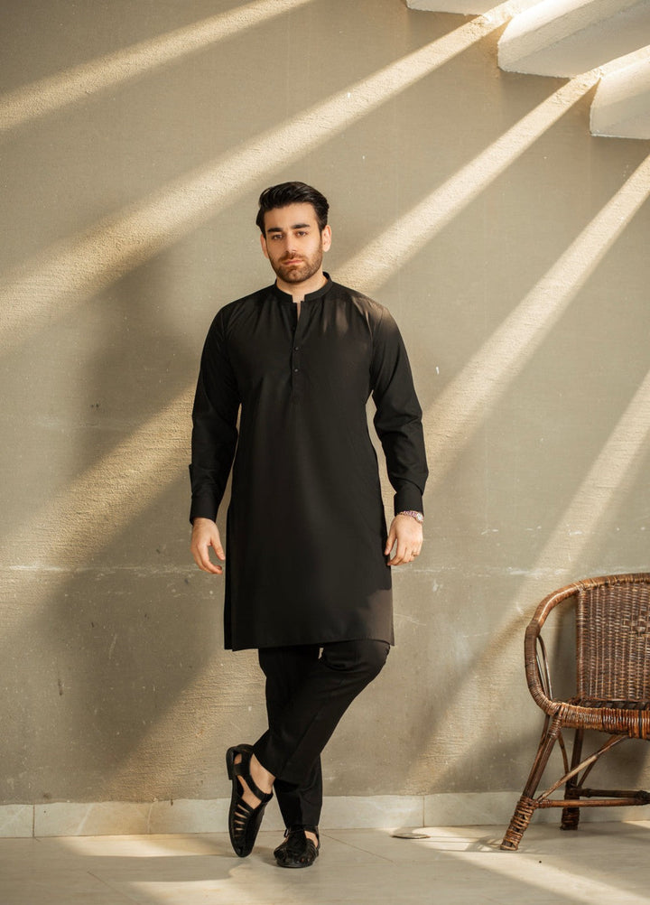 Stylish Garments Mens RTW Embroidered Wash N Wear Kurta Pajama Suit C-10215 Festive Collection