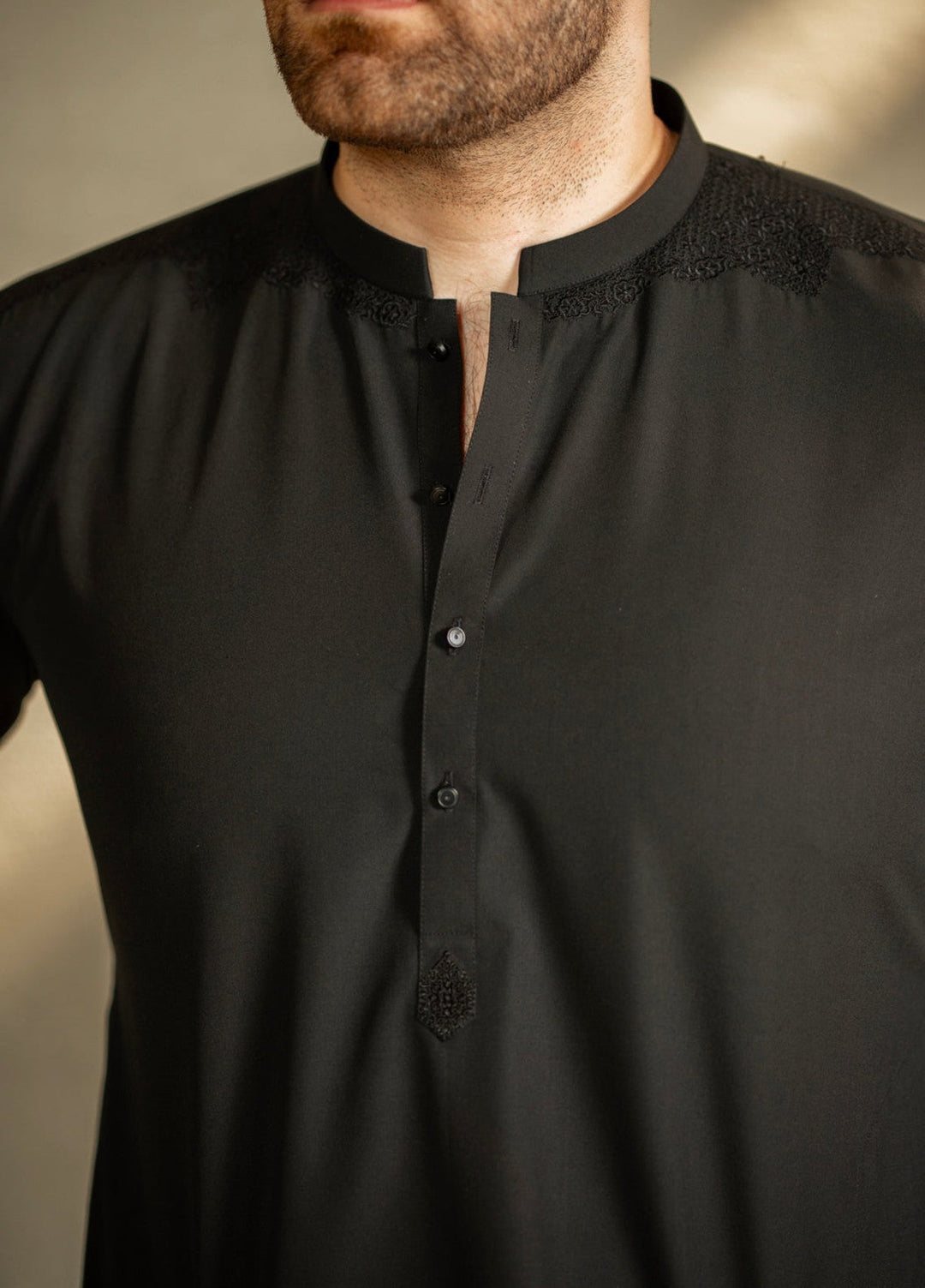 Stylish Garments Mens RTW Embroidered Wash N Wear Kurta Pajama C-10215 Festive Collection