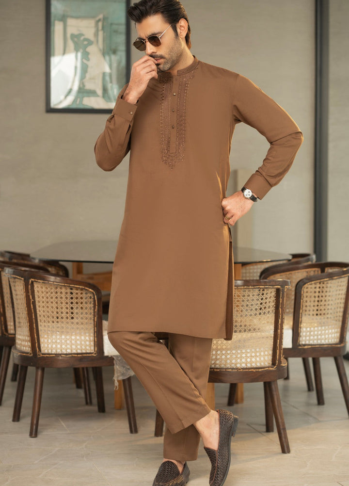 Stylish Garments Mens RTW Embroidered Cotton Kurta Pajama C-10207 Festive Collection