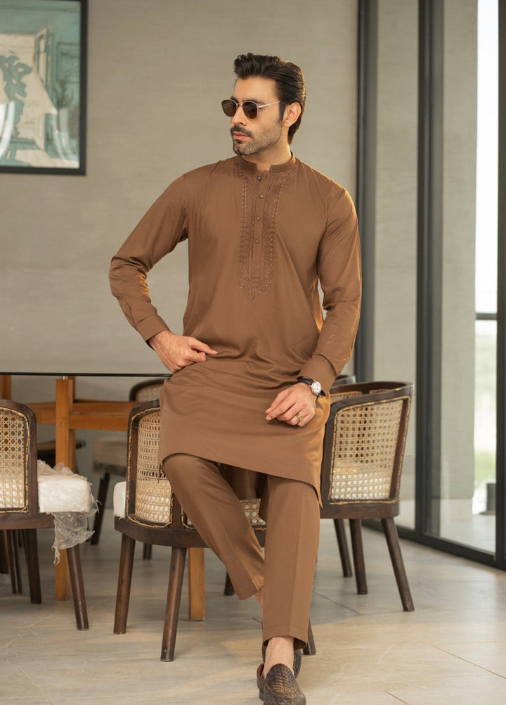Stylish Garments Mens RTW Embroidered Cotton Kurta Pajama C-10207 Festive Collection