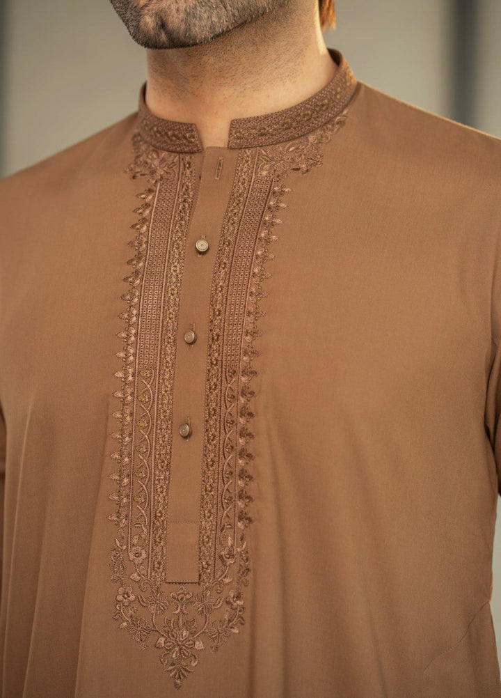 Stylish Garments Mens RTW Embroidered Cotton Kurta Pajama Suit C-10207 Festive Collection