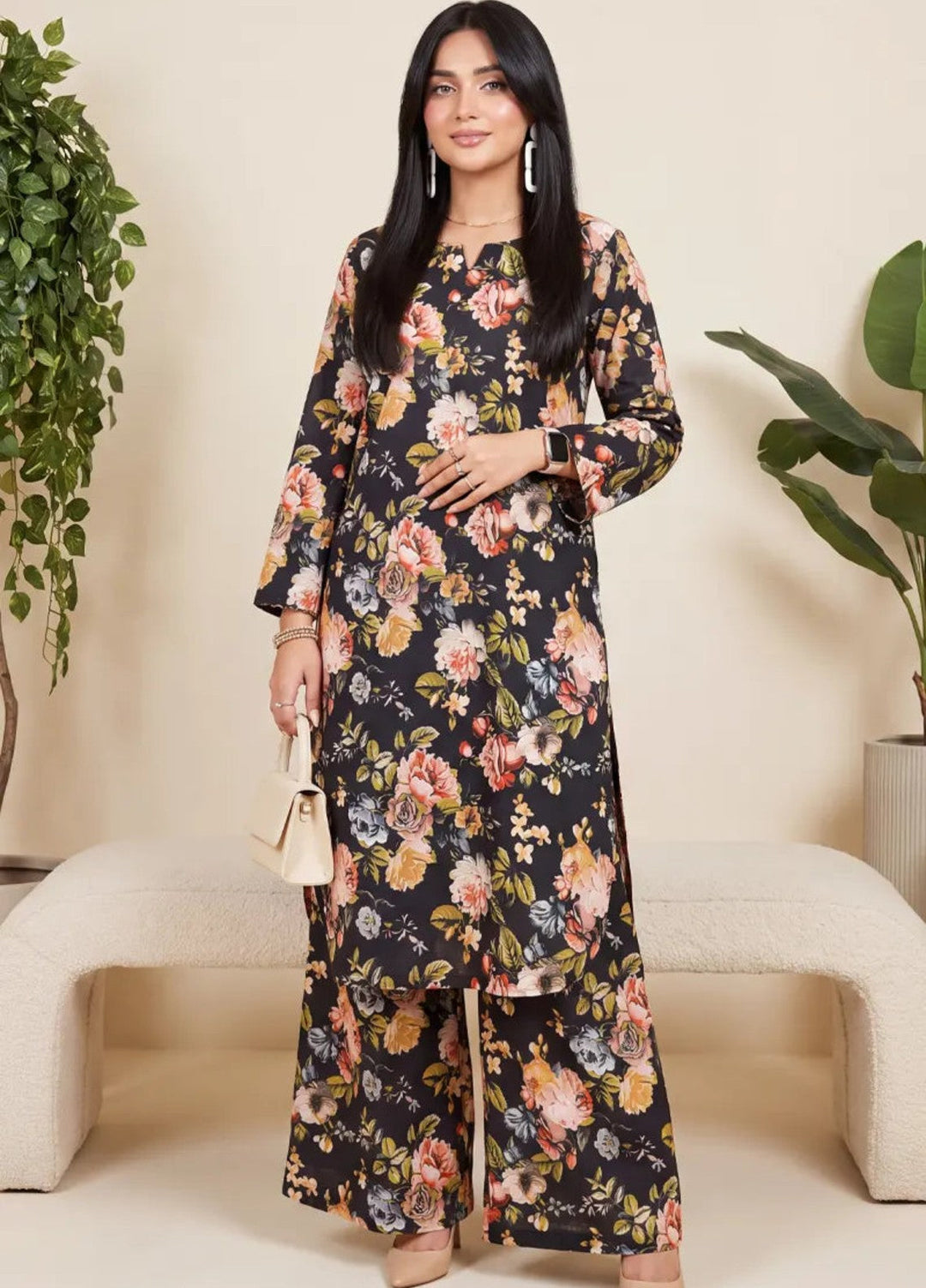 Salitex Unstitched Printed Lawn 2 Piece Suit SUNS82AG2001 Summer Collection