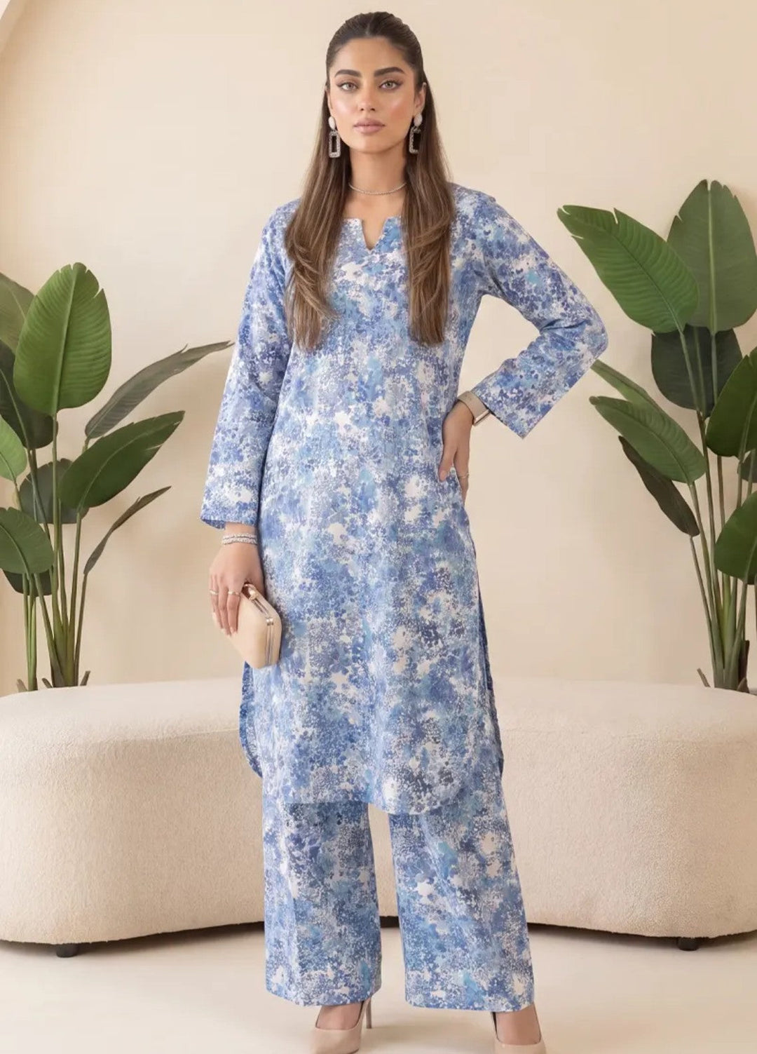 Salitex Unstitched Printed Lawn 2 Piece Suit SUNS82AG2019 Summer Collection