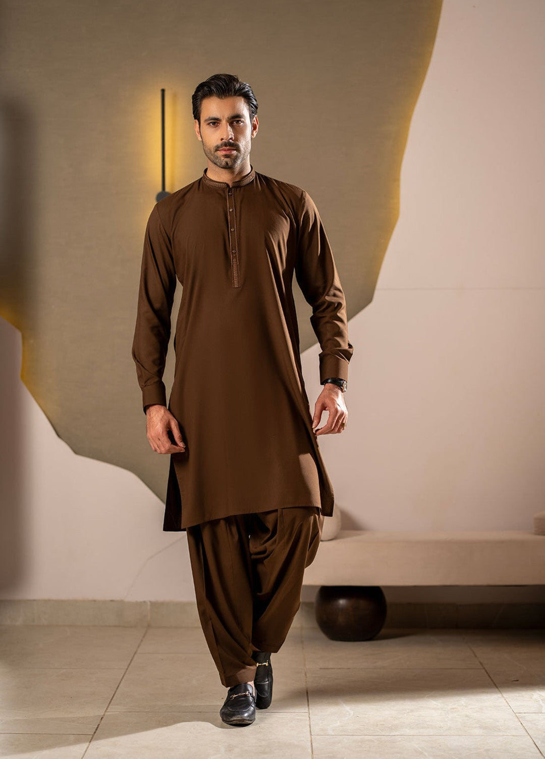 Stylish Garments RTW Embroidered Wash N Wear Kurta Shalwar Suit C-10217 Casual Collection