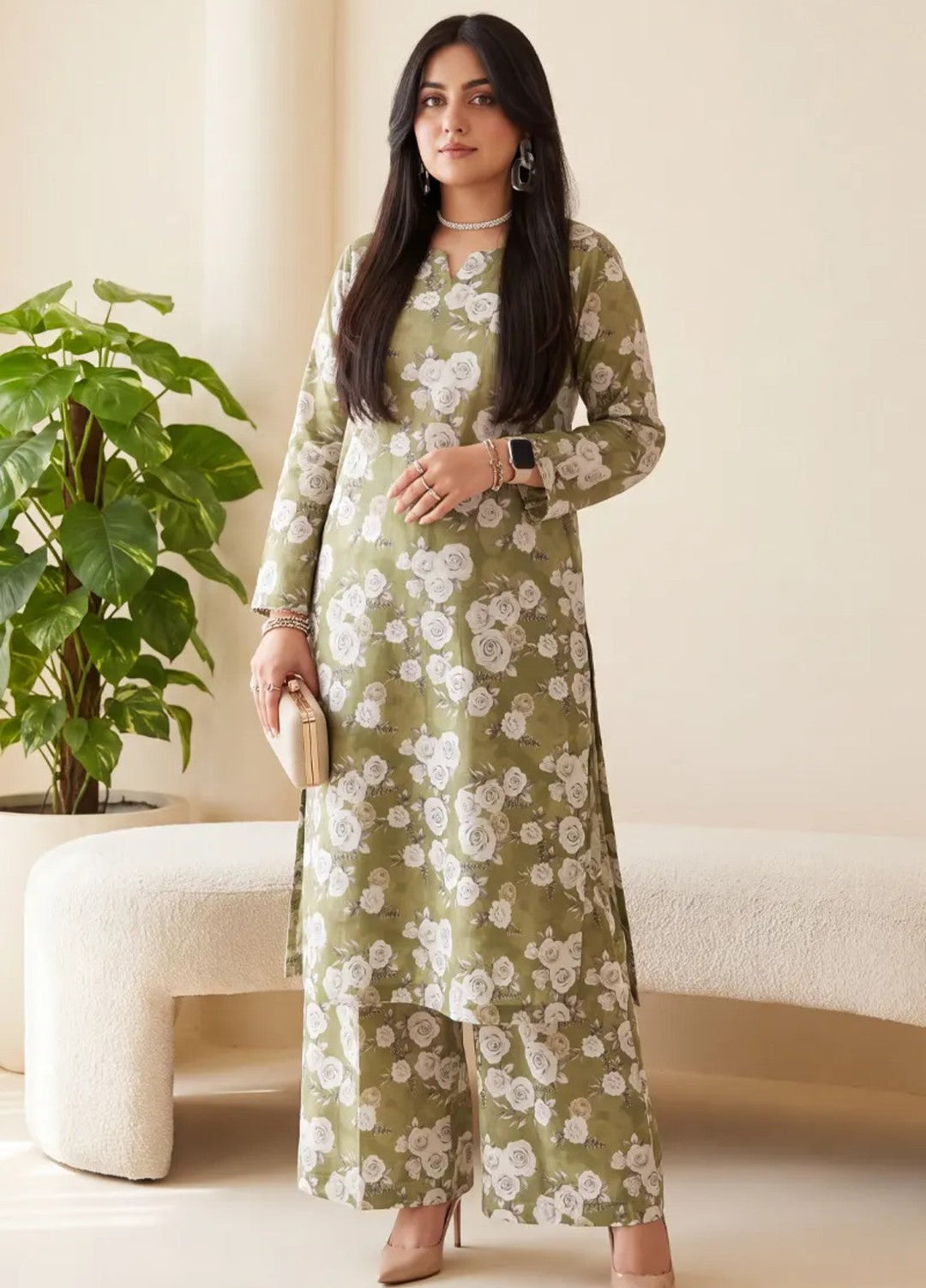 Salitex Unstitched Printed Lawn 2 Piece Suit SUNS82AG2031 Summer Collection
