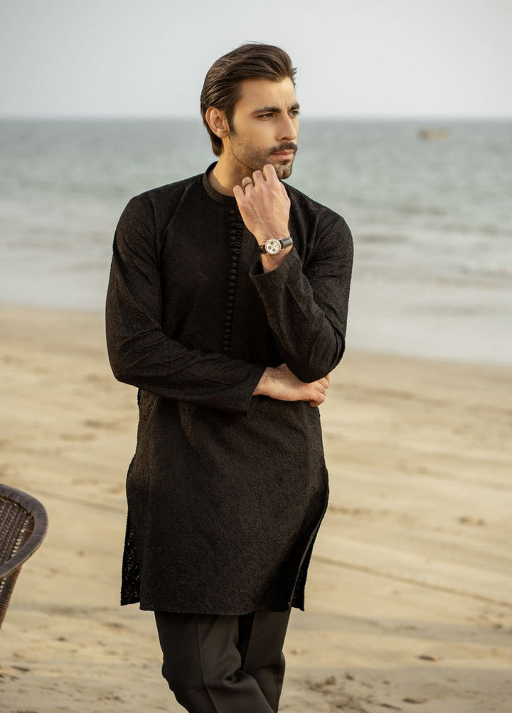 Stylish Garments Mens RTW Embroidered Wash N wear Kurta Pajama Suit FD-5065 Festive Collection