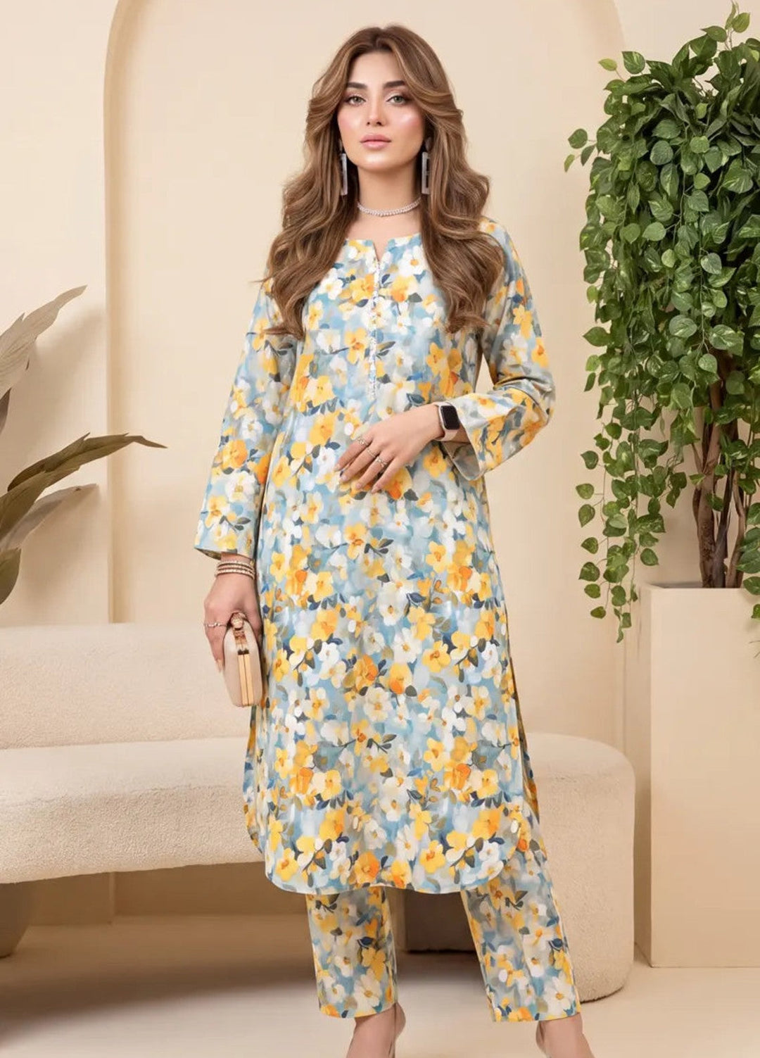 Salitex Unstitched Printed Lawn 2 Piece Suit SUNS82AG2015 Summer Collection