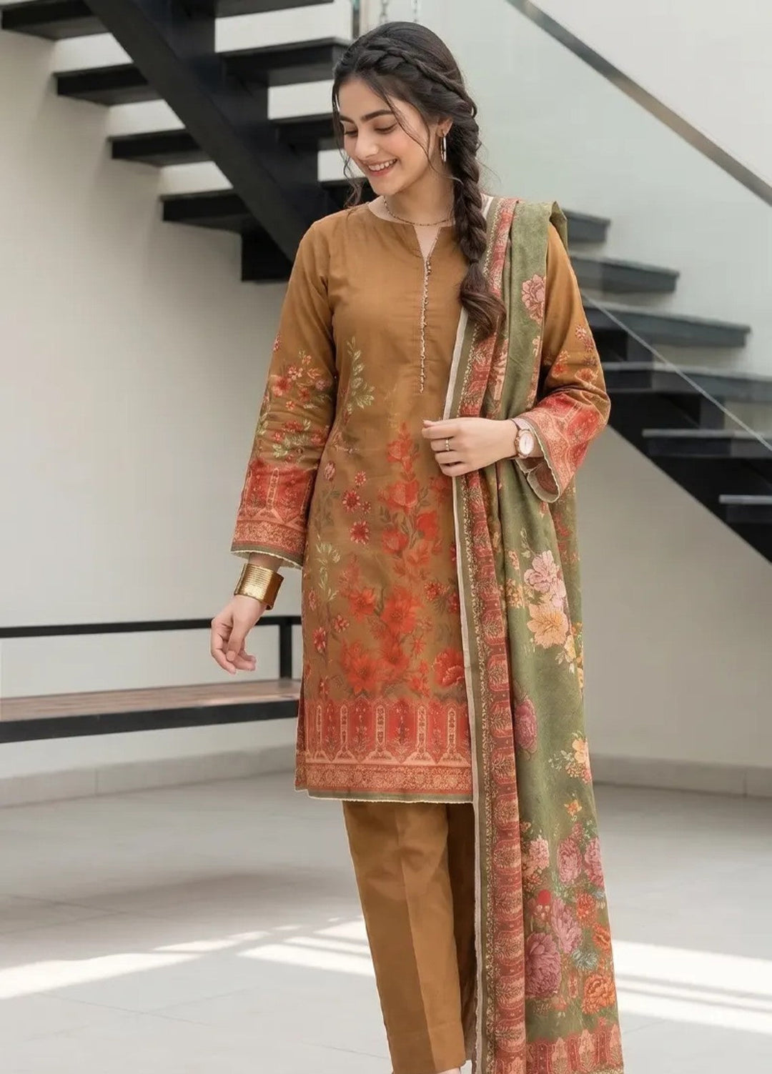 Salitex Unstitched Printed Lawn 3 Piece Suit SUNS8IN1154 Casual Collection