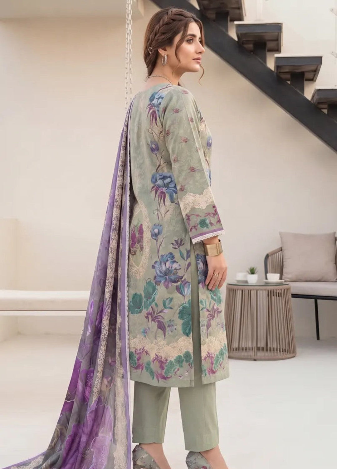 Salitex Unstitched Printed Lawn 3 Piece Suit SUNS8IN1153 Casual Collection