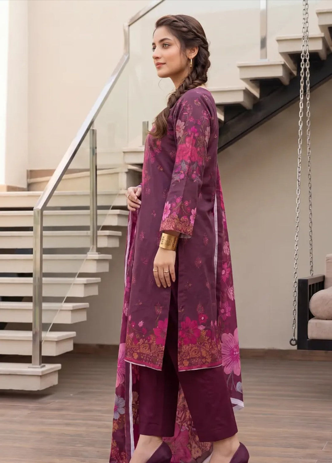 Salitex Unstitched Printed Lawn 3 Piece Suit SUNS8IN1151 Casual Collection